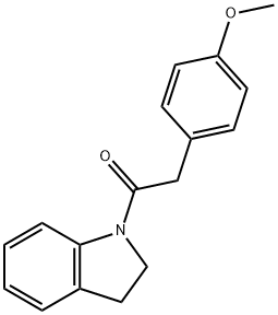 1-(2,3-dihydro-1H-indol-1-yl)-2-(4-methoxyphenyl)ethanone Struktur