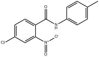 4-chloro-N-(4-methylphenyl)-2-nitrobenzamide Struktur