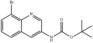 tert-butyl 8-bromoquinolin-3-ylcarbamate Struktur