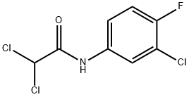 2,2-Dichloro-N-(3-chloro-4-fluorophenyl)acetamide Struktur