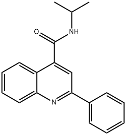 2-phenyl-N-(propan-2-yl)quinoline-4-carboxamide Struktur