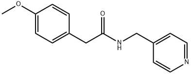 2-(4-methoxyphenyl)-N-(pyridin-4-ylmethyl)acetamide Struktur