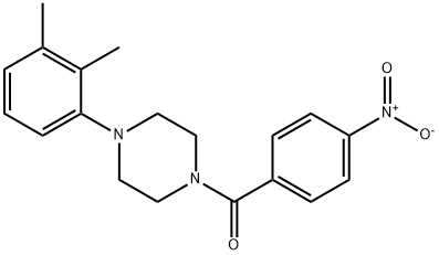 [4-(2,3-dimethylphenyl)piperazin-1-yl](4-nitrophenyl)methanone Struktur