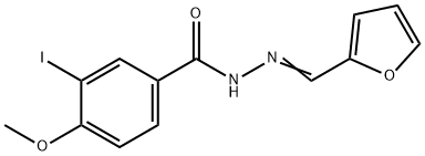 N'-(2-furylmethylene)-3-iodo-4-methoxybenzohydrazide Struktur