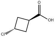 TRANS-3-CHLOROCYCLOBUTANECARBOXYLIC ACID Struktur