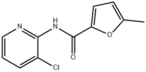 N-(3-chloropyridin-2-yl)-5-methylfuran-2-carboxamide Struktur