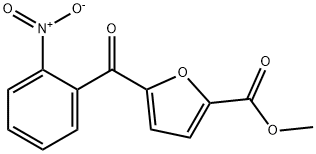 2-Furancarboxylic acid, 5-(2-nitrobenzoyl)-, methyl ester Struktur