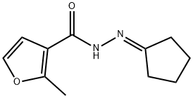 N'-cyclopentylidene-2-methylfuran-3-carbohydrazide Struktur