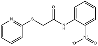 N-(2-nitrophenyl)-2-(pyridin-2-ylsulfanyl)acetamide Struktur