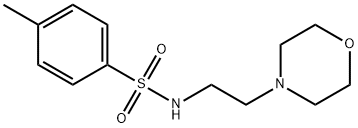 4-methyl-N-[2-(morpholin-4-yl)ethyl]benzenesulfonamide Struktur