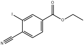 Ethyl 4-cyano-3-iodobenzoate Struktur