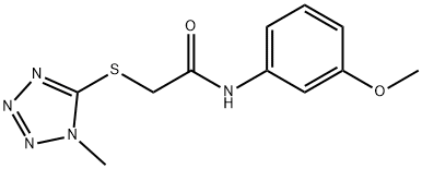 N-(3-methoxyphenyl)-2-[(1-methyl-1H-tetrazol-5-yl)sulfanyl]acetamide Struktur