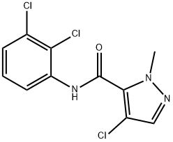 4-chloro-N-(2,3-dichlorophenyl)-1-methyl-1H-pyrazole-5-carboxamide Struktur