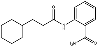 2-[(3-cyclohexylpropanoyl)amino]benzamide Struktur