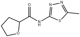 N-(5-methyl-1,3,4-thiadiazol-2-yl)tetrahydro-2-furancarboxamide Struktur