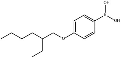 Boronic acid, [4-[(2-ethylhexyl)oxy]phenyl]-
 Struktur