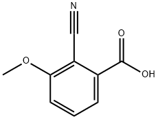 2-cyano-3-methoxybenzoic acid Struktur