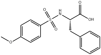 (2S)-2-[(4-methoxyphenyl)sulfonylamino]-3-phenyl-propanoic acid Struktur