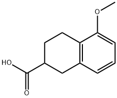 5-甲氧基1,2,3,4-四氫-2-萘甲酸, 53568-17-5, 結(jié)構(gòu)式