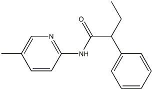 N-(5-methyl-2-pyridinyl)-2-phenylbutanamide Struktur