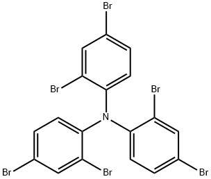 tris(2,4-dibromophenyl)amine, 5489-72-5, 結(jié)構(gòu)式