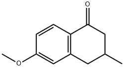 6-甲氧基-3-甲基-3,4-二氫萘-1(2H)-酮 結(jié)構(gòu)式