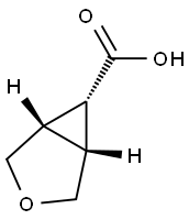 (1R,5S,6s)-3-Oxabicyclo[3.1.0]hexane-6-carboxylic acid Struktur