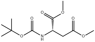 dimethyl (tert-butoxycarbonyl)-L-aspartate Struktur