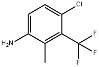 4-Chloro-2-methyl-3-(trifluoromethyl)aniline Struktur