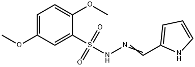 (Z)-N'-((1H-pyrrol-2-yl)methylene)-2,5-dimethoxybenzenesulfonohydrazide Struktur