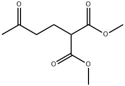 Propanedioic acid, (3-oxobutyl)-, dimethyl ester
 Struktur