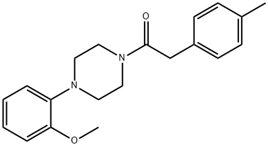 1-[4-(2-methoxyphenyl)piperazin-1-yl]-2-(4-methylphenyl)ethanone Struktur