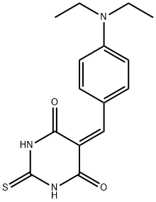 5-(4-DIETHYLAMINO-BENZYLIDENE)-2-THIOXO-DIHYDRO-PYRIMIDINE-4,6-DIONE Struktur