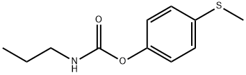 4-(METHYLTHIO)PHENYL N-PROPYLCARBAMATE Struktur