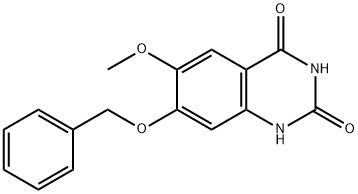 2,4(1H,3H)-Quinazolinedione, 6-methoxy-7-(phenylmethoxy)- Struktur