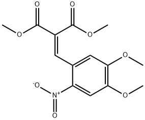 dimethyl 2-(4,5-dimethoxy-2-nitrobenzylidene)malonate Struktur