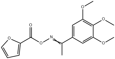 (E)-1-(3,4,5-trimethoxyphenyl)ethanone O-furan-2-carbonyl oxime Struktur