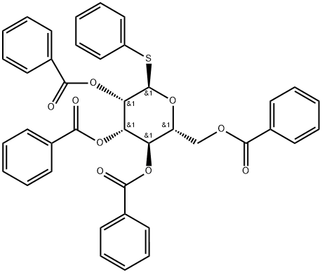 Phenyl 1-thio-alpha-D-mannopyranoside 2,3,4,6-tetrabenzoate Struktur