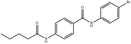 N-(4-bromophenyl)-4-(pentanoylamino)benzamide Struktur