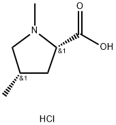 (2S,4S)-1,4-dimethylpyrrolidine-2-carboxylic acid hydrochloride, 6734-42-5, 結(jié)構(gòu)式