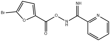 N'-{[(5-bromofuran-2-yl)carbonyl]oxy}pyridine-2-carboximidamide Struktur