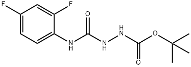 tert-butyl 2-((2,4-difluorophenyl)carbamoyl)hydrazinecarboxylate Struktur