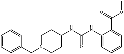 methyl 2-(3-(1-benzylpiperidin-4-yl)ureido)benzoate Struktur