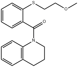 3,4-dihydroquinolin-1(2H)-yl{2-[(2-methoxyethyl)sulfanyl]phenyl}methanone Struktur