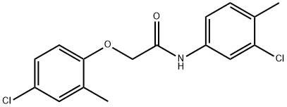 3'-CHLORO-2-(4-CHLORO-2-METHYLPHENOXY)-4'-METHYLACETANILIDE Struktur