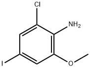 2-Chloro-4-iodo-6-methoxy-phenylamine Struktur