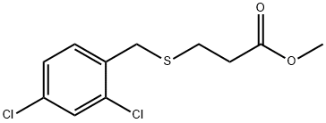 methyl 3-((2,4-dichlorobenzyl)thio)propanoate Struktur