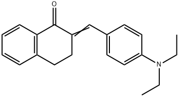 2-(4-(DIETHYLAMINO)BENZYLIDENE)-1-TETRALONE Struktur