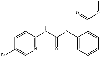 methyl 2-(3-(5-bromopyridin-2-yl)ureido)benzoate Struktur