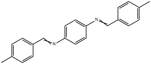 N,N'-BIS(4-METHYLBENZYLIDENE)-1,4-PHENYLENEDIAMINE Struktur